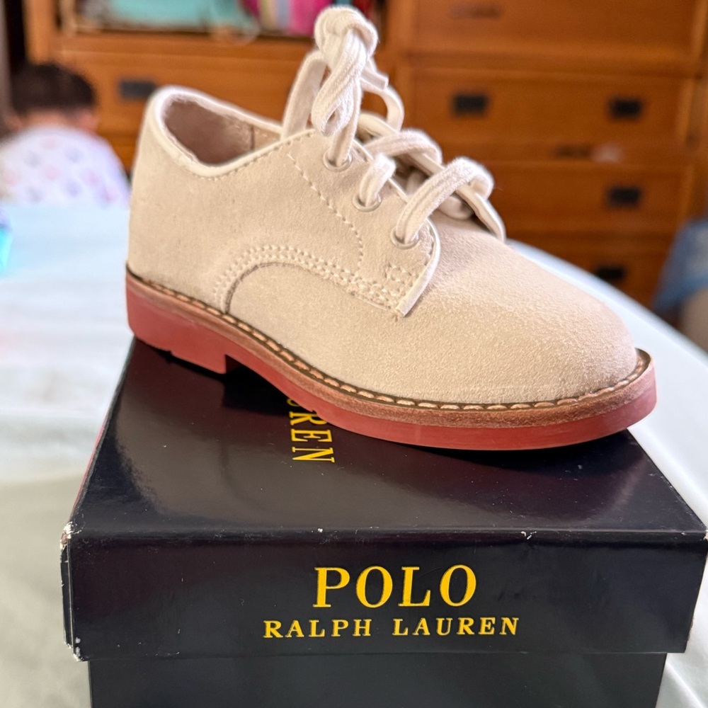 Polo by Ralph Lauren Kids Beige Dress Shoes